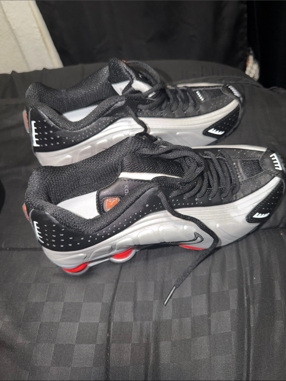 Nike Black, Gray and Red Men's Athletic Sneakers